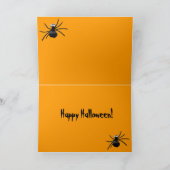 Carte Halloween des araignées (Intérieur)