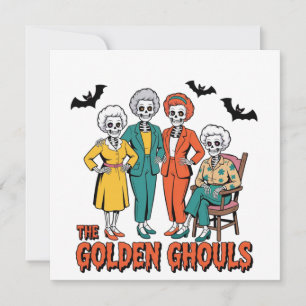 Carte Halloween des filles des Gouls d'or