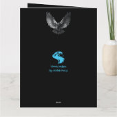 Carte Halloween d'oiseau noir (Dos)