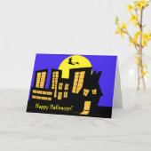 Carte Halloween Downtown Witch (Fleur jaune)
