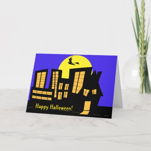Carte Halloween Downtown Witch (Devant)