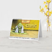 Carte Halloween : Dr Leech Has No Clients Funny Toxits (Fleur jaune)