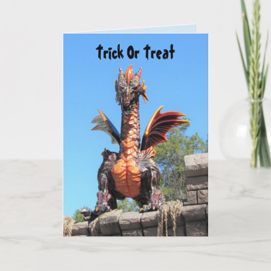 Carte Halloween Dragon (Devant)