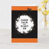 Carte Halloween drôle (Fleur jaune)