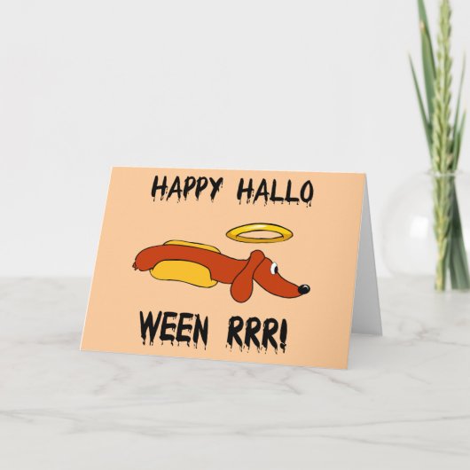 Carte Halloween drôle (Devant)