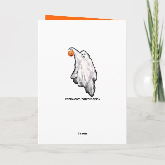 Carte Halloween drôle (Dos)