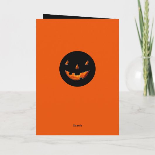 Carte Halloween drôle (Dos)