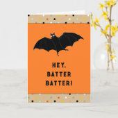 Carte Halloween drôle (Fleur jaune)