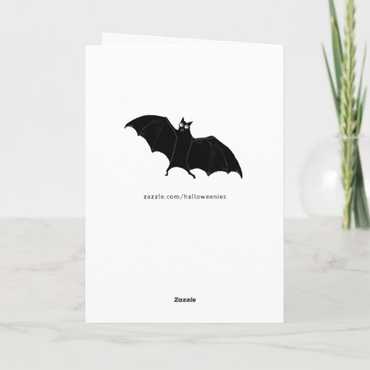 Carte Halloween drôle (Dos)