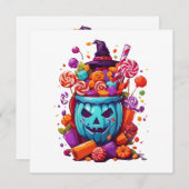 Carte Halloween drôle (Devant / Derrière)