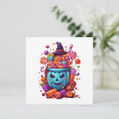 Carte Halloween drôle (Debout devant)