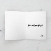 Carte Halloween drôle de sorcière (Intérieur)