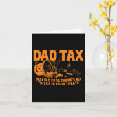 Carte Halloween drôles papa d'impôt (Fleur jaune)