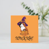 Carte Halloween du cochon de Guinée (Debout devant)