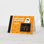 Carte Halloween du premier bébé — petit-fils (Devant)