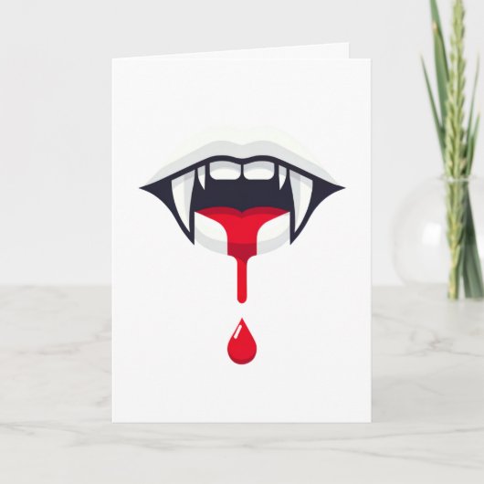 Carte Halloween effrayant (Devant)