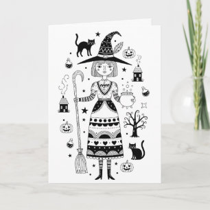 Carte Halloween effrayant