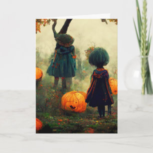 Carte Halloween effrayant