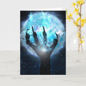 Carte Halloween éffrayant (Fleur jaune)