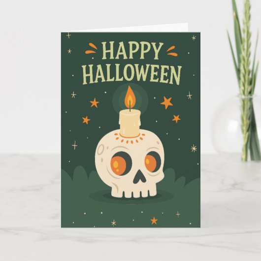 Carte Halloween effrayant (Devant)