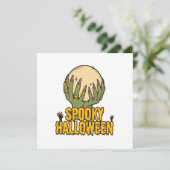 Carte halloween effrayant (Debout devant)