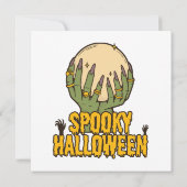 Carte halloween effrayant (Dos)