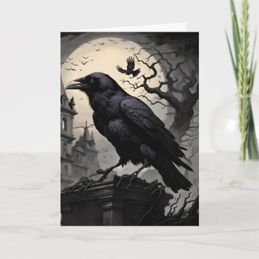 Carte Halloween effrayant (Devant)