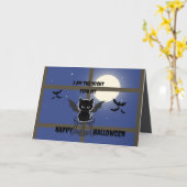 Carte Halloween éffrayant (Fleur jaune)