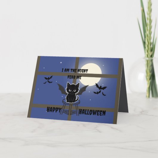 Carte Halloween éffrayant (Devant)