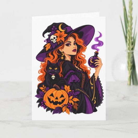 Carte Halloween effrayant (Devant)