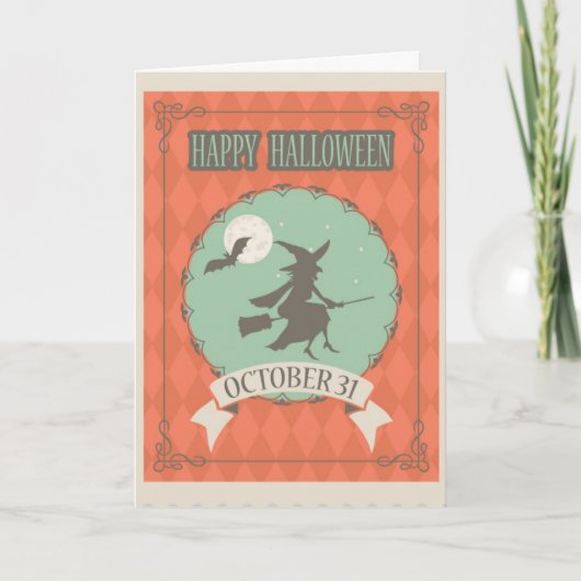 Carte Halloween effrayant (Devant)