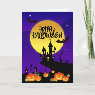 Carte Halloween effrayant