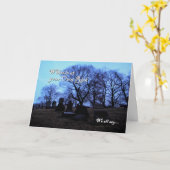 Carte Halloween - Éffrayant cimetière, de Nous tous (Fleur jaune)