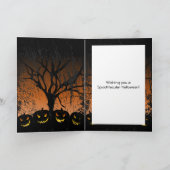 Carte Halloween Éffrayant de Jack-o-lanterne (Intérieur)