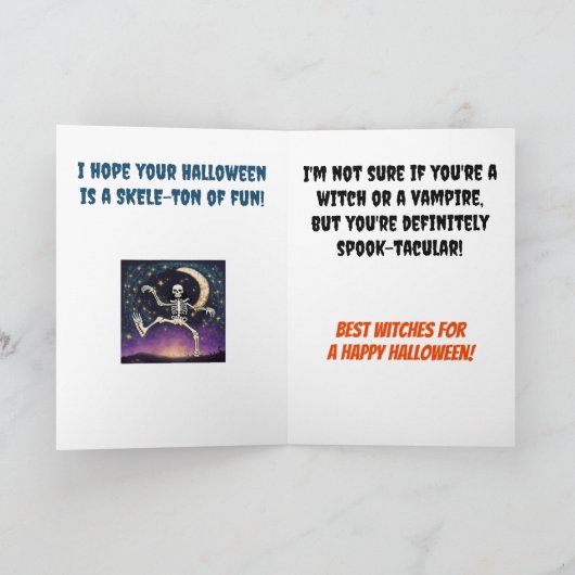 Carte Halloween effrayant Jack-o'lanterne (Intérieur)