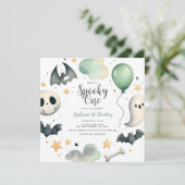 Carte Halloween Éffrayant premier (Debout devant)