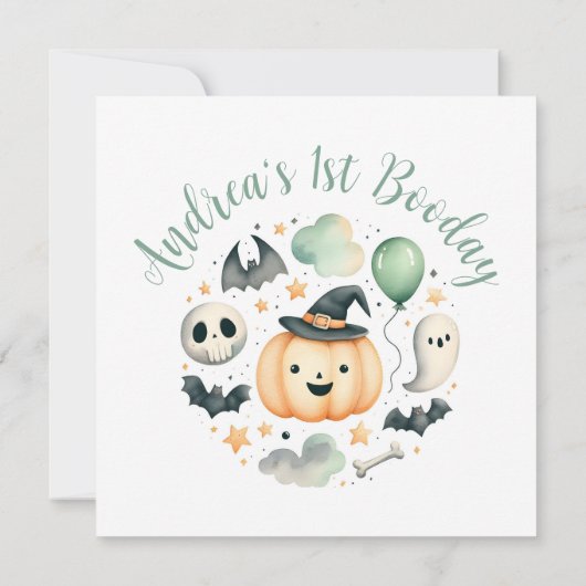 Carte Halloween Éffrayant premier (Dos)