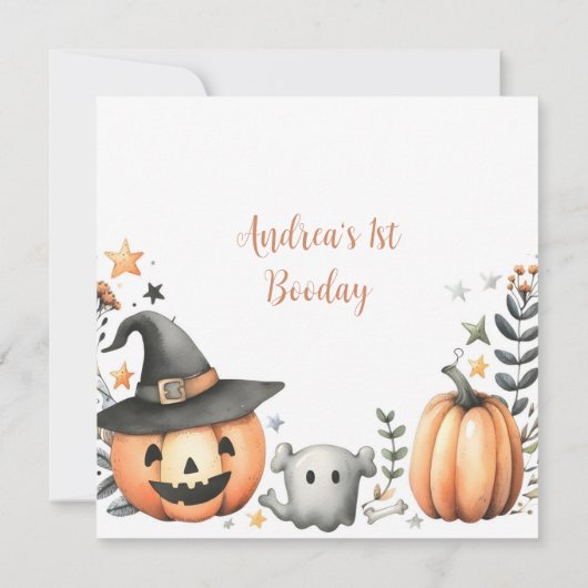 Carte Halloween Éffrayant premier (Dos)