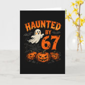 Carte Halloween Effrayant Six Sept Numéro Gen Alpha Argo (Fleur jaune)