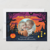 Carte Halloween Éffrayant Snuggle Castle (Devant)