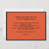 Carte Halloween Éffrayant Snuggle Castle (Dos)