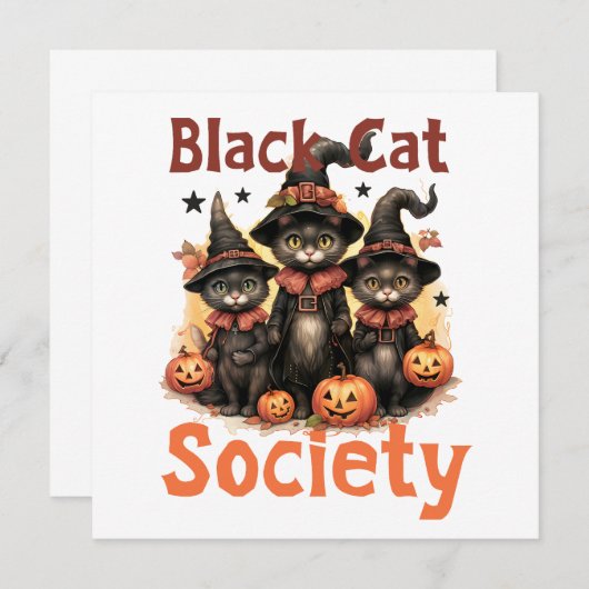 Carte Halloween éffrayante (Devant / Derrière)