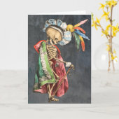 Carte Halloween éffrayante (Fleur jaune)