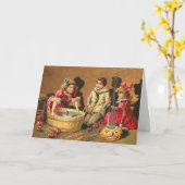 Carte Halloween éffrayante (Fleur jaune)