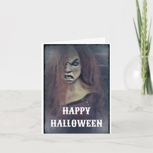 Carte Halloween Effrayante (Devant)