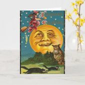 Carte Halloween éffrayante (Fleur jaune)