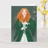 Carte Halloween éffrayante (Fleur jaune)