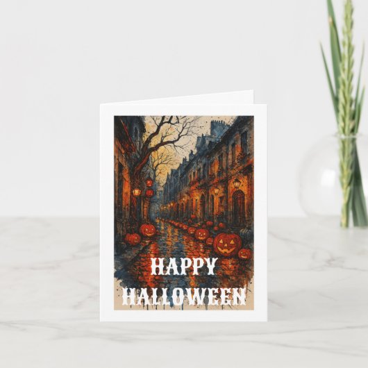 Carte Halloween Effrayante (Devant)