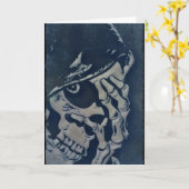 Carte Halloween éffrayante (Fleur jaune)