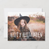Carte Halloween élégant et heureux Photo complète (Devant)